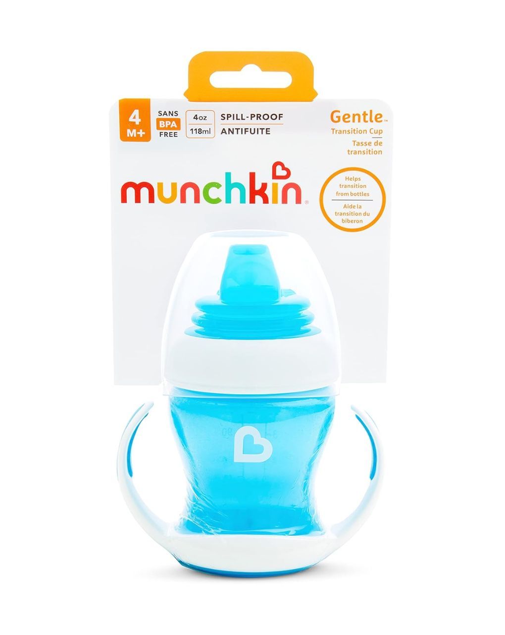 Munchkin εκπαιδευτικό ποτηράκι 118ml gentle first cup blue 4m+ 12549 - Munchkin