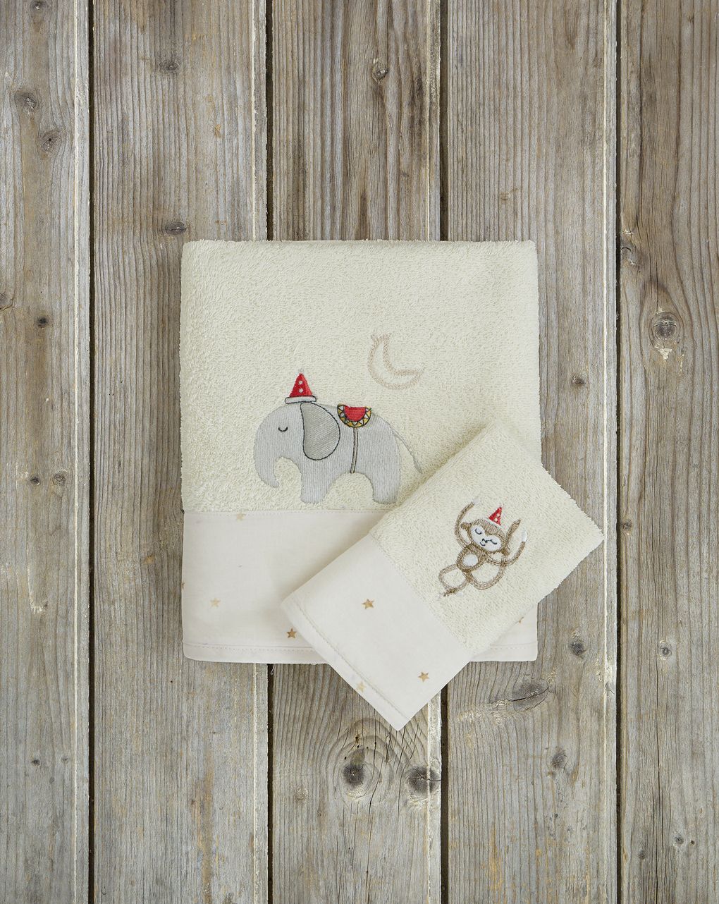 Nima home σετ πετσέτες 30x50 70x140 zoo party 33713 - Nima