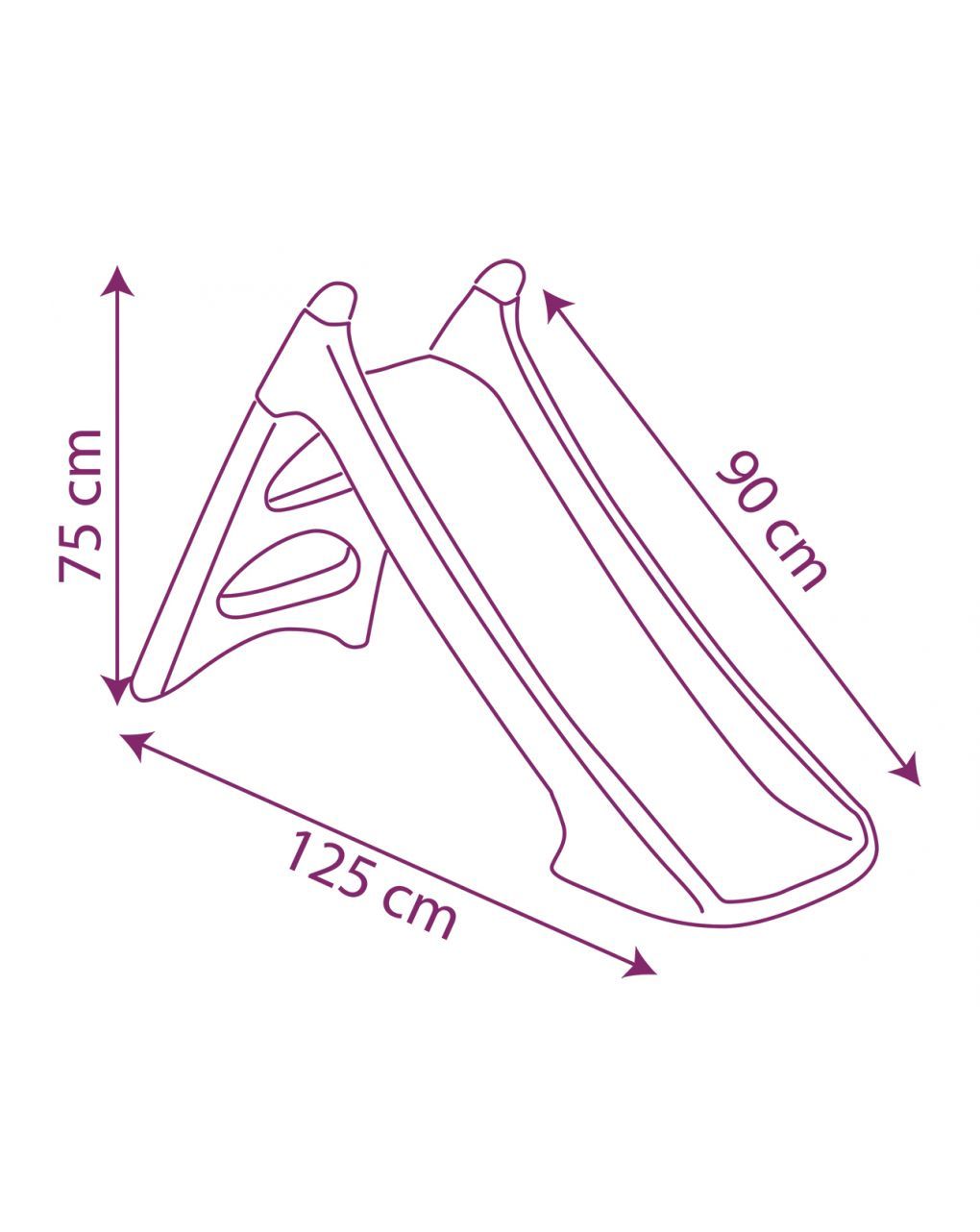 Smoby - τσουλήθρα xs frozen 75 cm - Smoby