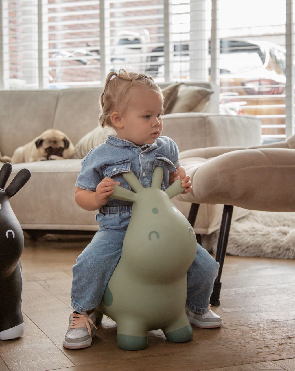 Tryco skippy φουσκωτή αγελάδα πράσινη χοπ-χοπ tr-902744 - TRYCO