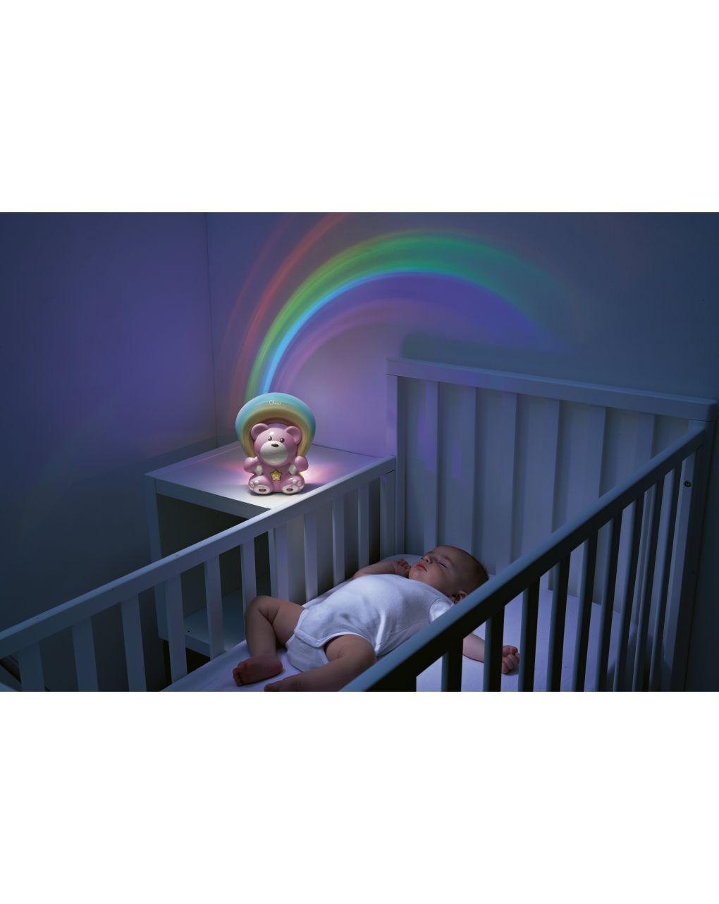 Chicco προτζέκτορας αρκουδάκι ροζ 0+ y02-10474-10 - Chicco