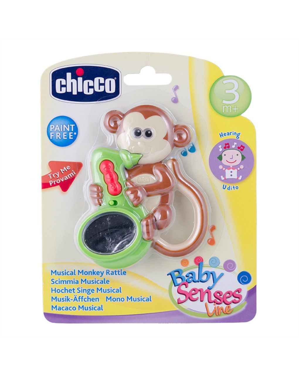 Chicco κουδουνίστρα μαϊμουδίτσα 3m+ y02-72372 - Chicco