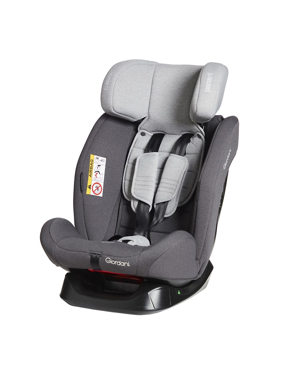 Giordani κάθισμα αυτοκινήτου orpheus με ζώνες (40-105cm) γκρι ανοιχτό - Giordani