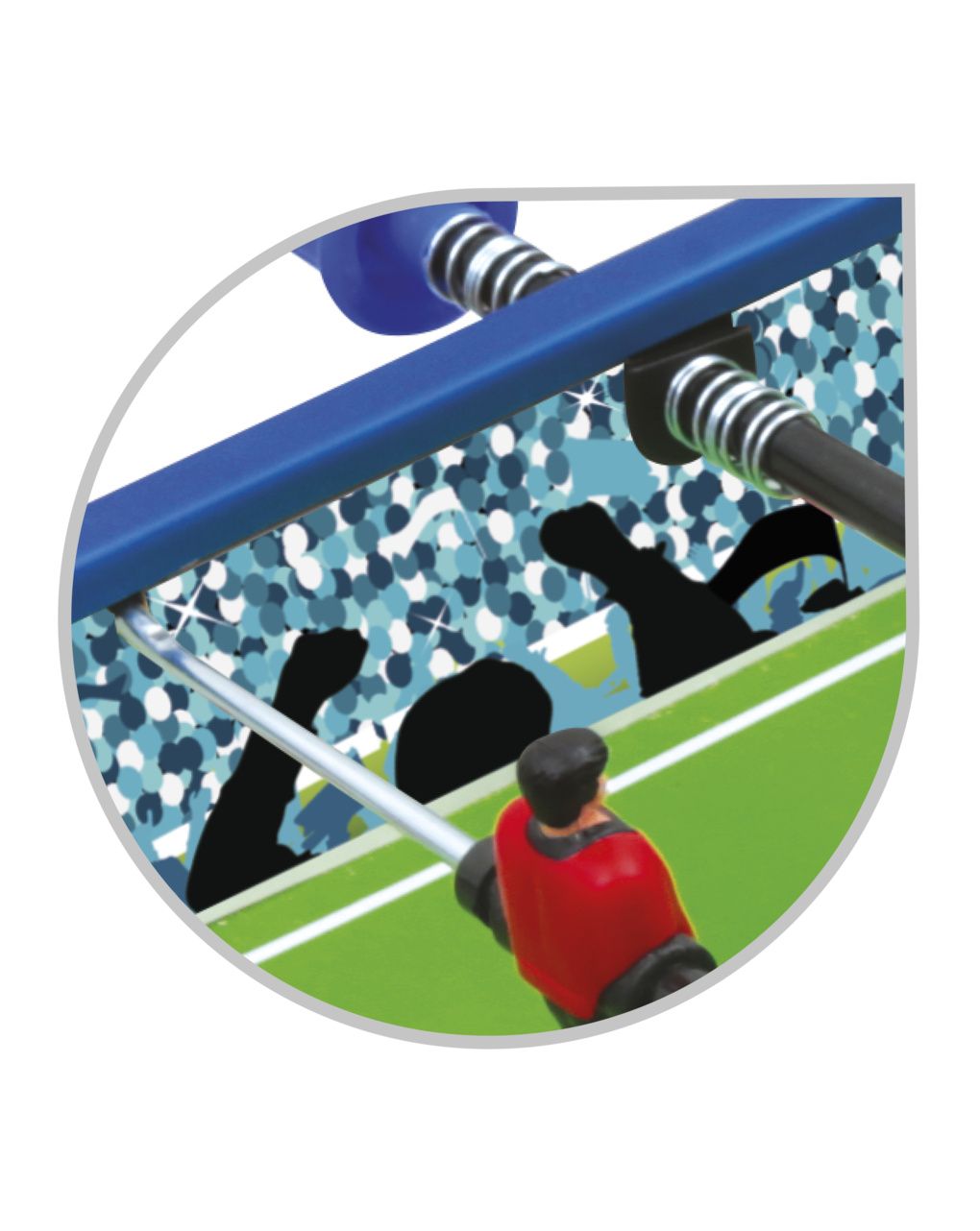 Sun & sport επιτραπέζιο ποδοσφαιράκι silver goal 96x68x61cm rdf00406 - Sun&Sport