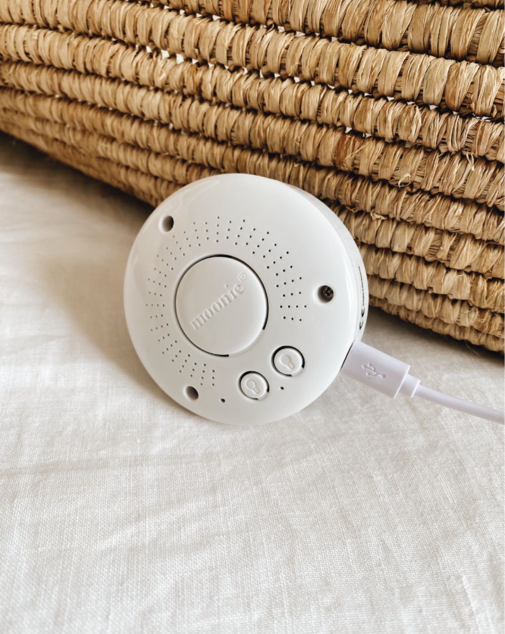 Moonie αρκουδάκι με φως από οργανικό βαμβάκι χρώμα sand - MOONIES