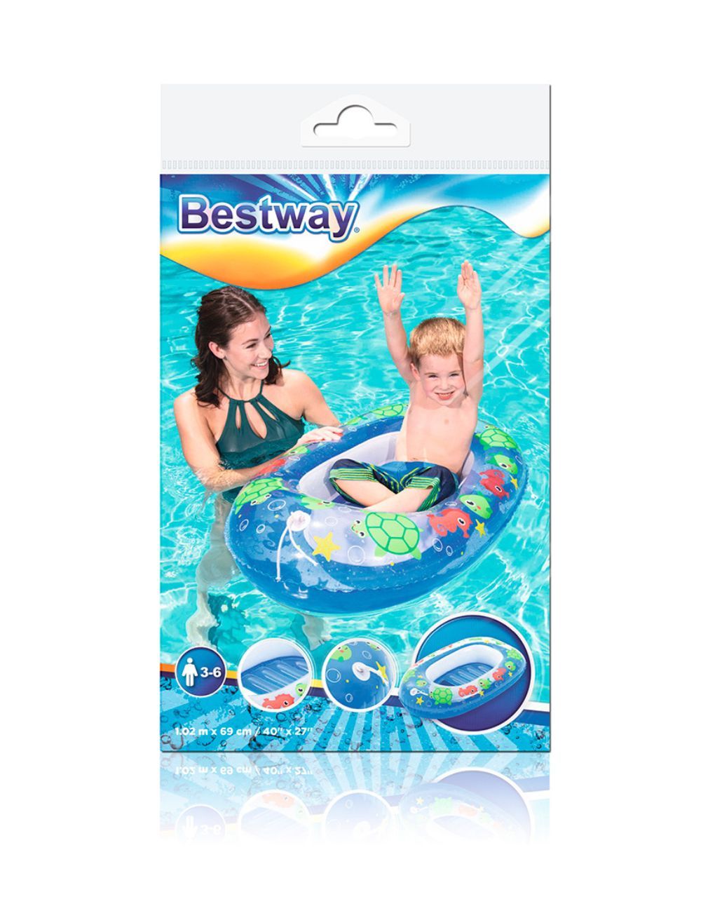 Bestway παιδική φουσκωτή βάρκα 102x69εκ (2 σχέδια) 34037 - Bestway