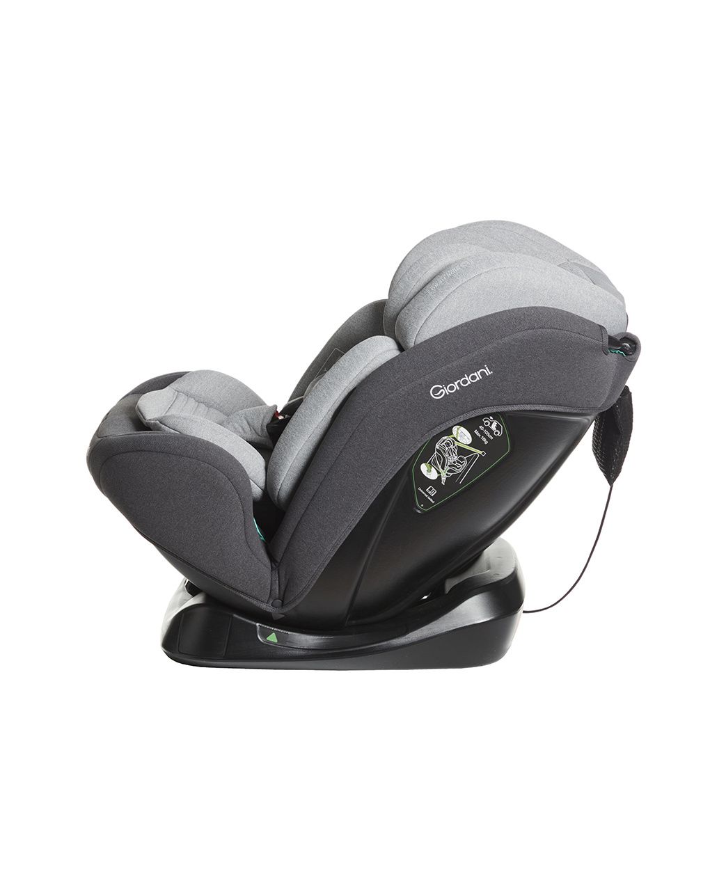 Giordani κάθισμα αυτοκινήτου orpheus με ζώνες (40-105cm) γκρι ανοιχτό - Giordani