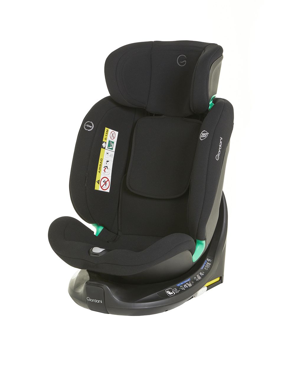 Giordani κάθισμα αυτοκινήτου polaris i-size (40-150cm) 360° isofix μαύρο - Giordani