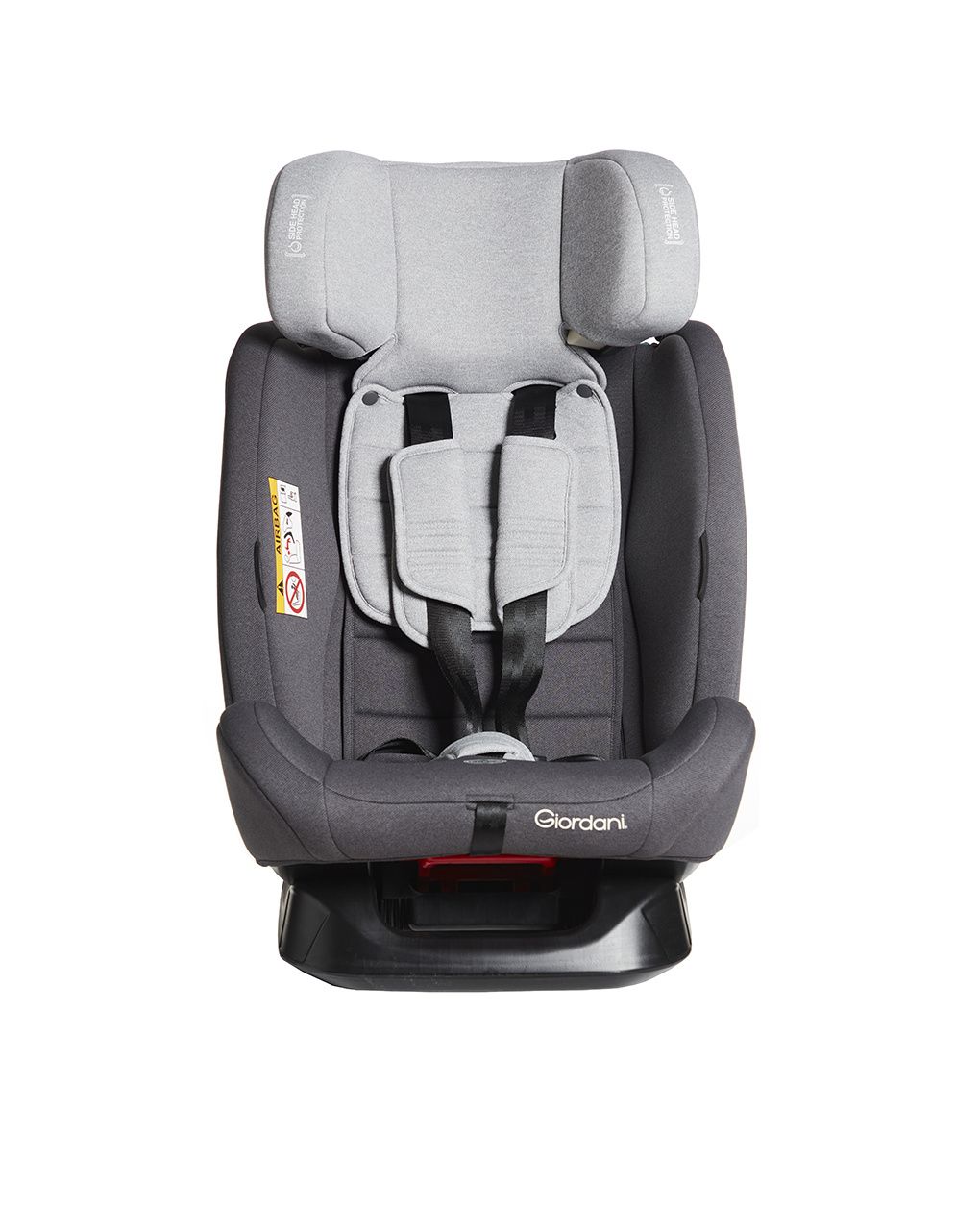 Giordani κάθισμα αυτοκινήτου orpheus με ζώνες (40-105cm) γκρι ανοιχτό - Giordani