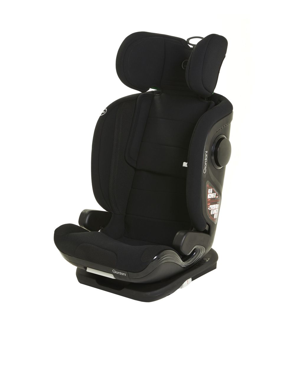 Giordani κάθισμα αυτοκινήτου iridium i-size (100-150cm) isofix με ανάκλιση black