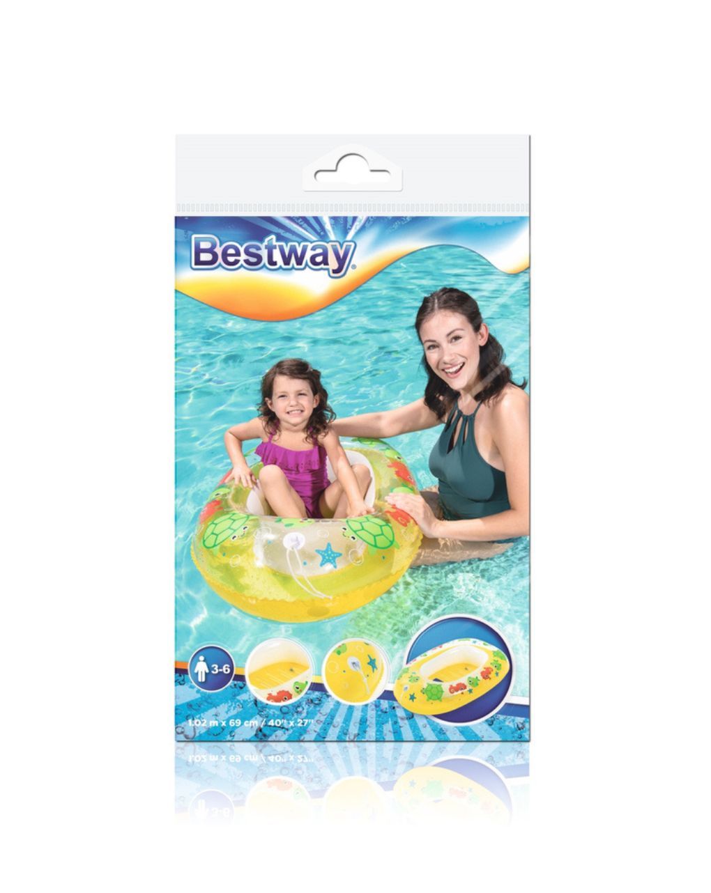 Bestway παιδική φουσκωτή βάρκα 102x69εκ (2 σχέδια) 34037 - Bestway