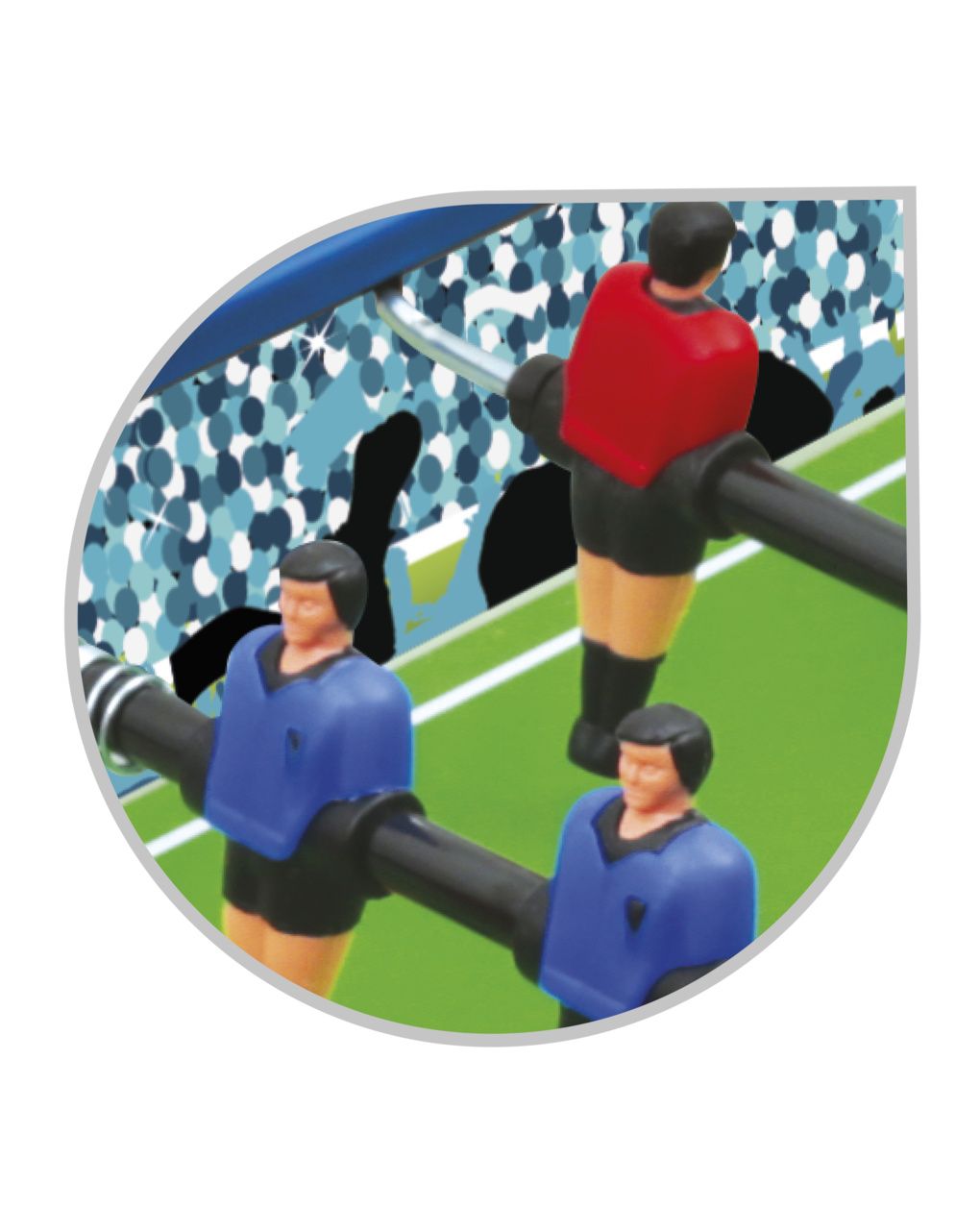 Sun & sport επιτραπέζιο ποδοσφαιράκι silver goal 96x68x61cm rdf00406 - Sun&Sport