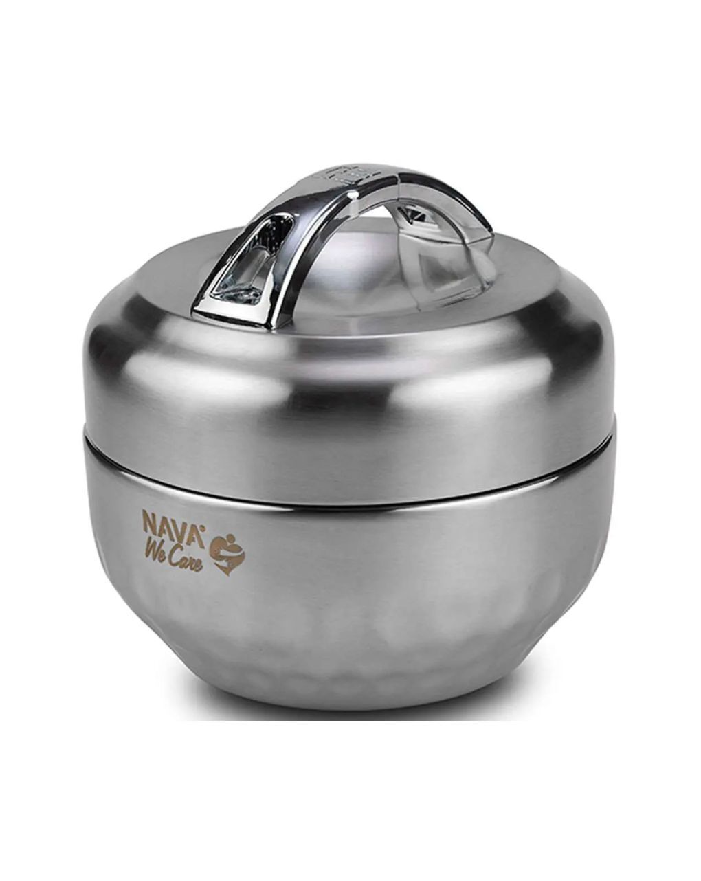 Nava δοχείο φαγητού ανοξείδωτο ss304 στρογγυλό "we care" 1000ml