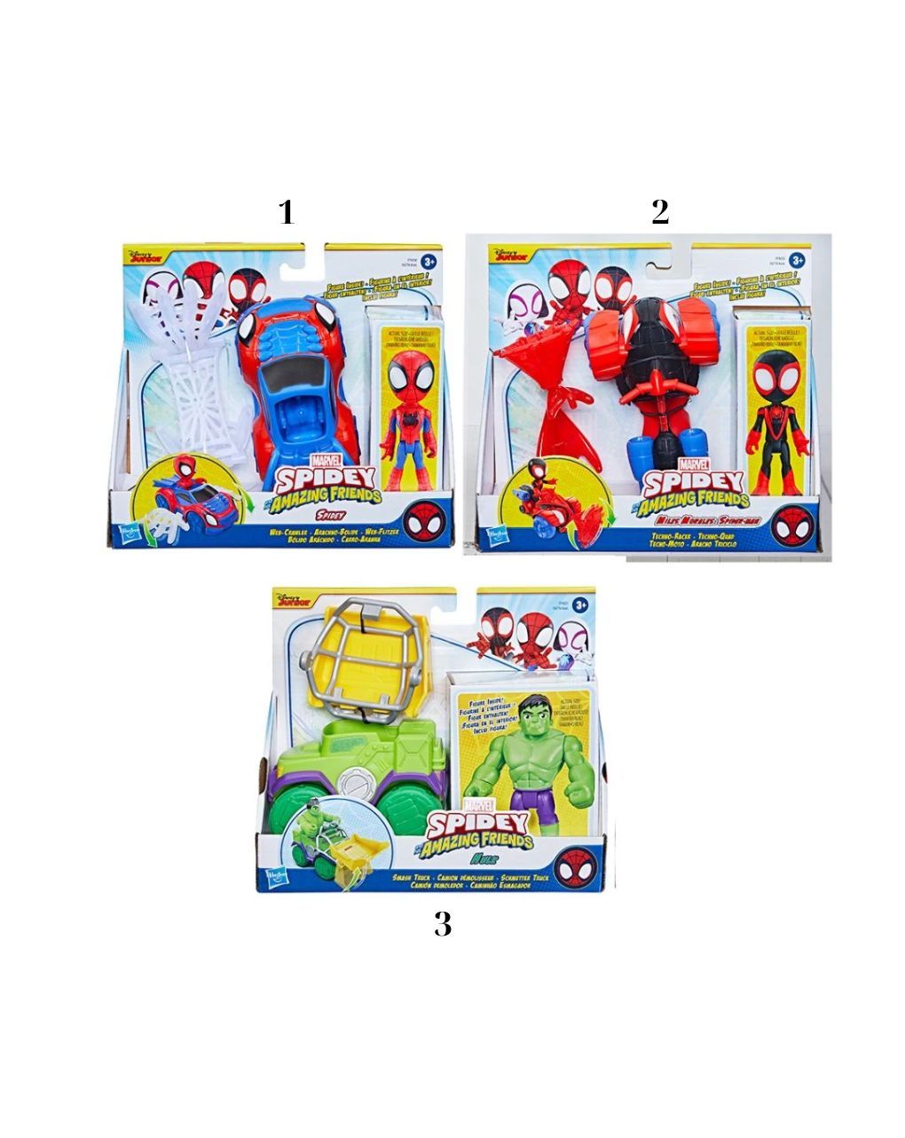 Spidey and his amazing friends saf core vehicles (3 σχέδια) spf6776
