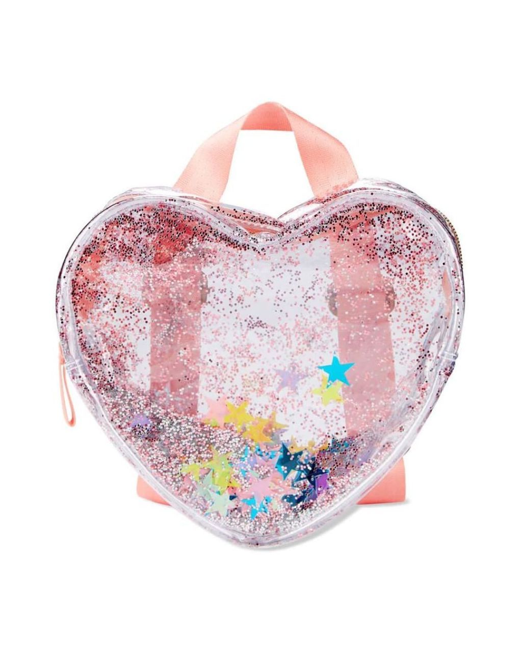 Skip hop παιδική τσάντα πλάτης clear glitter kid, καρδιά ροζ - SKIP HOP
