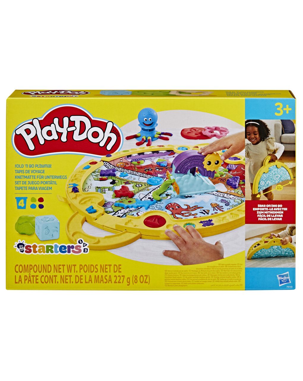 Play-doh fold n go playmat, f9143