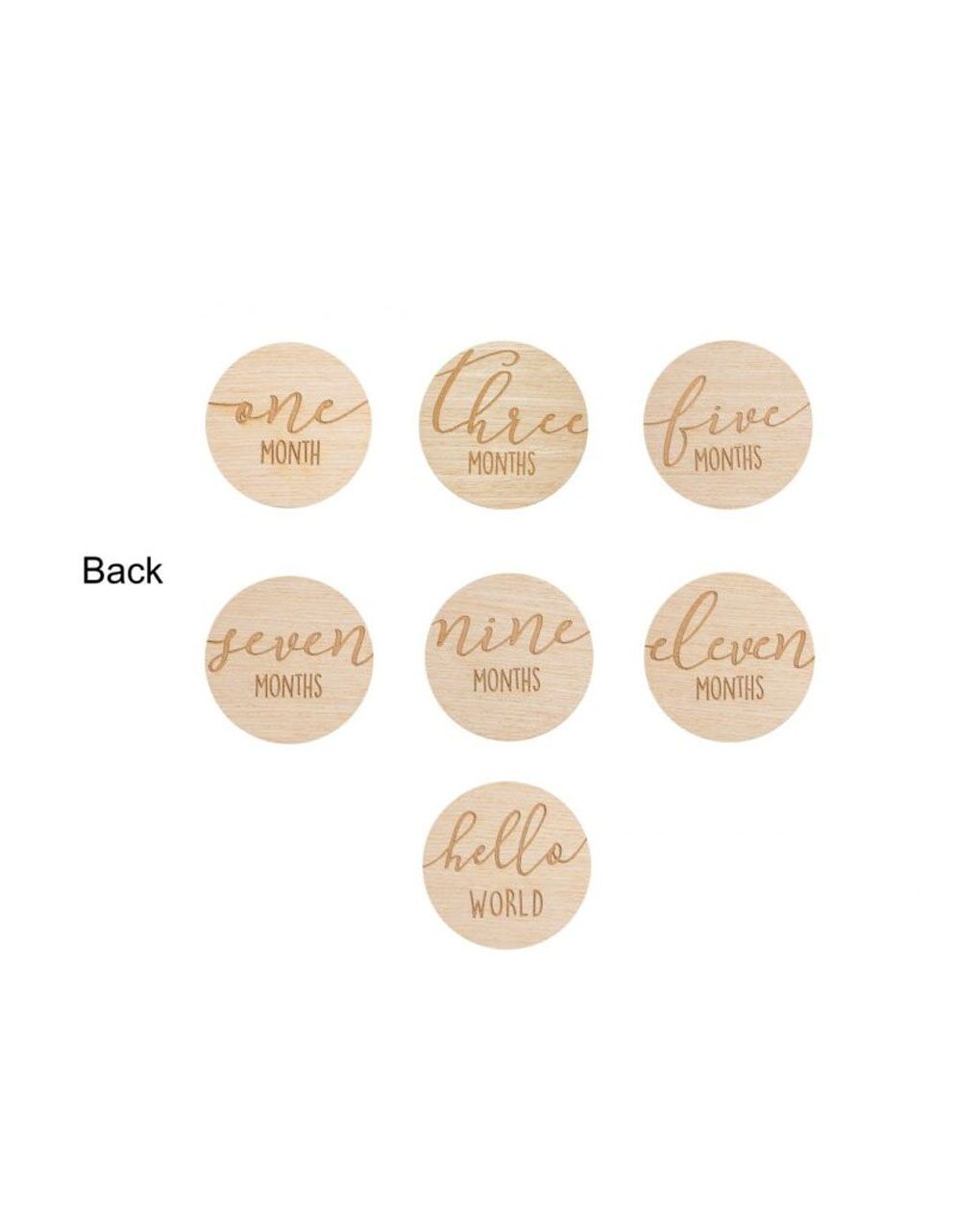 Pearhead - milestone κάρτες από ξύλο σε στρόγγυλο σχήμα - Pearhead