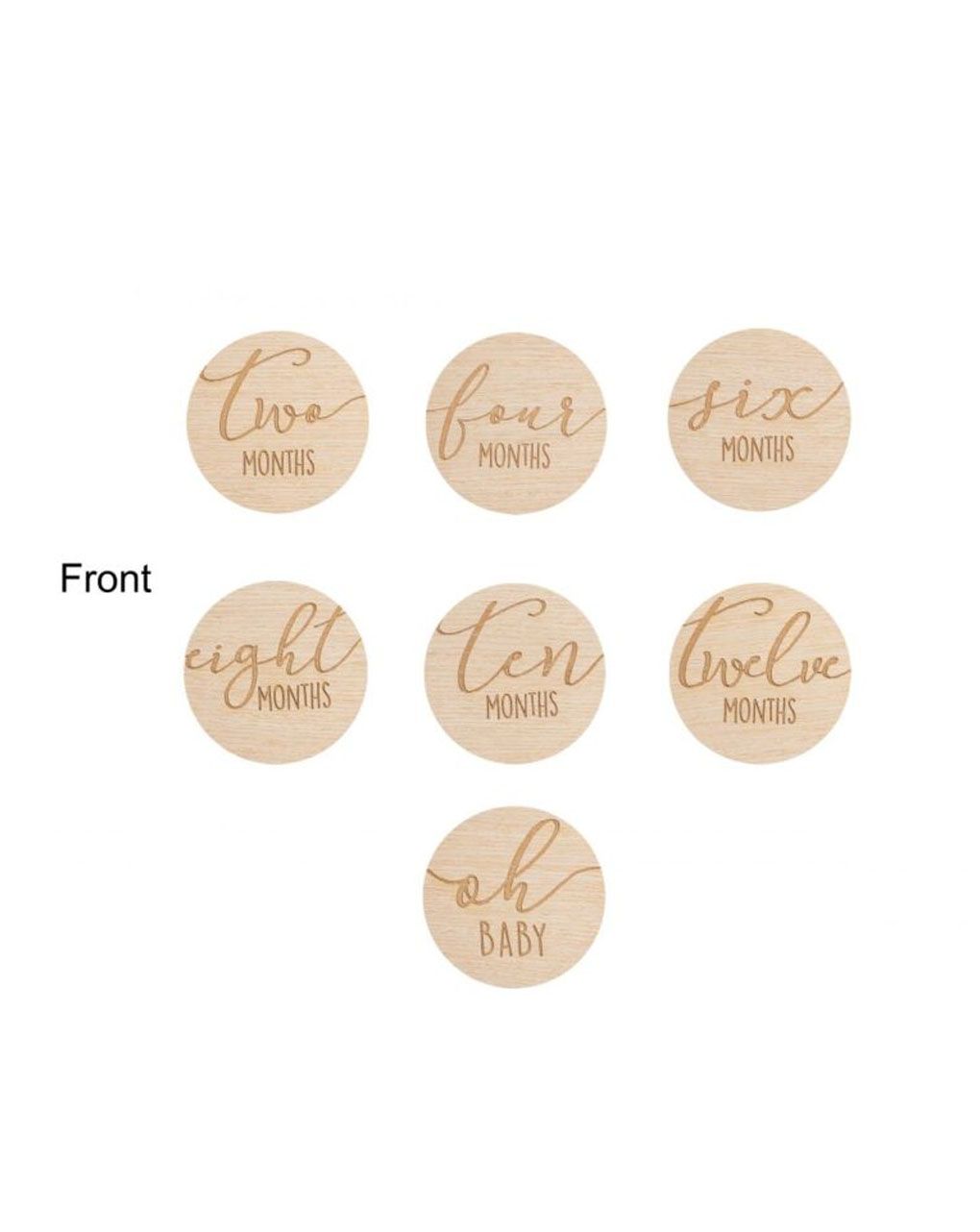 Pearhead - milestone κάρτες από ξύλο σε στρόγγυλο σχήμα - Pearhead