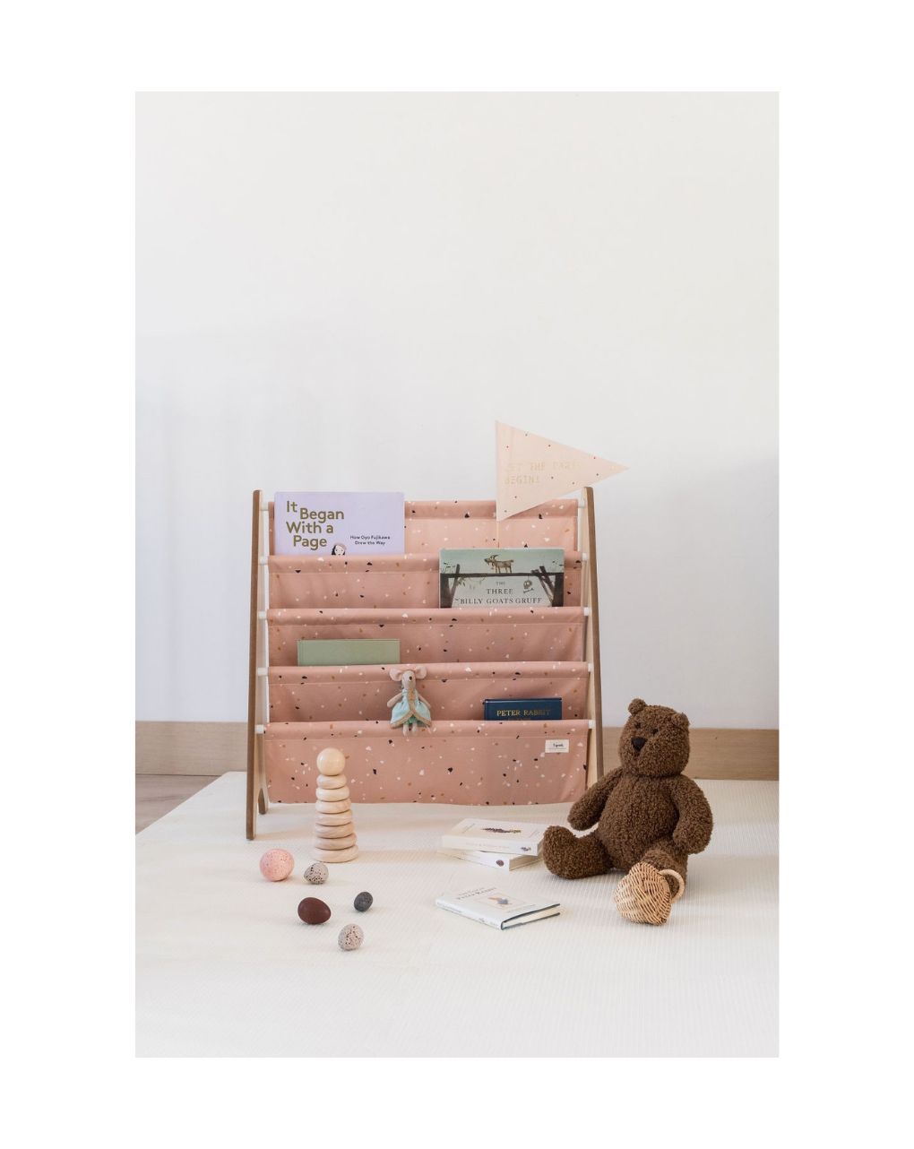 3 sprouts - θήκες για βιβλία από ανακυκλωμένο ύφασμα terrazzo clay - 3 sprouts