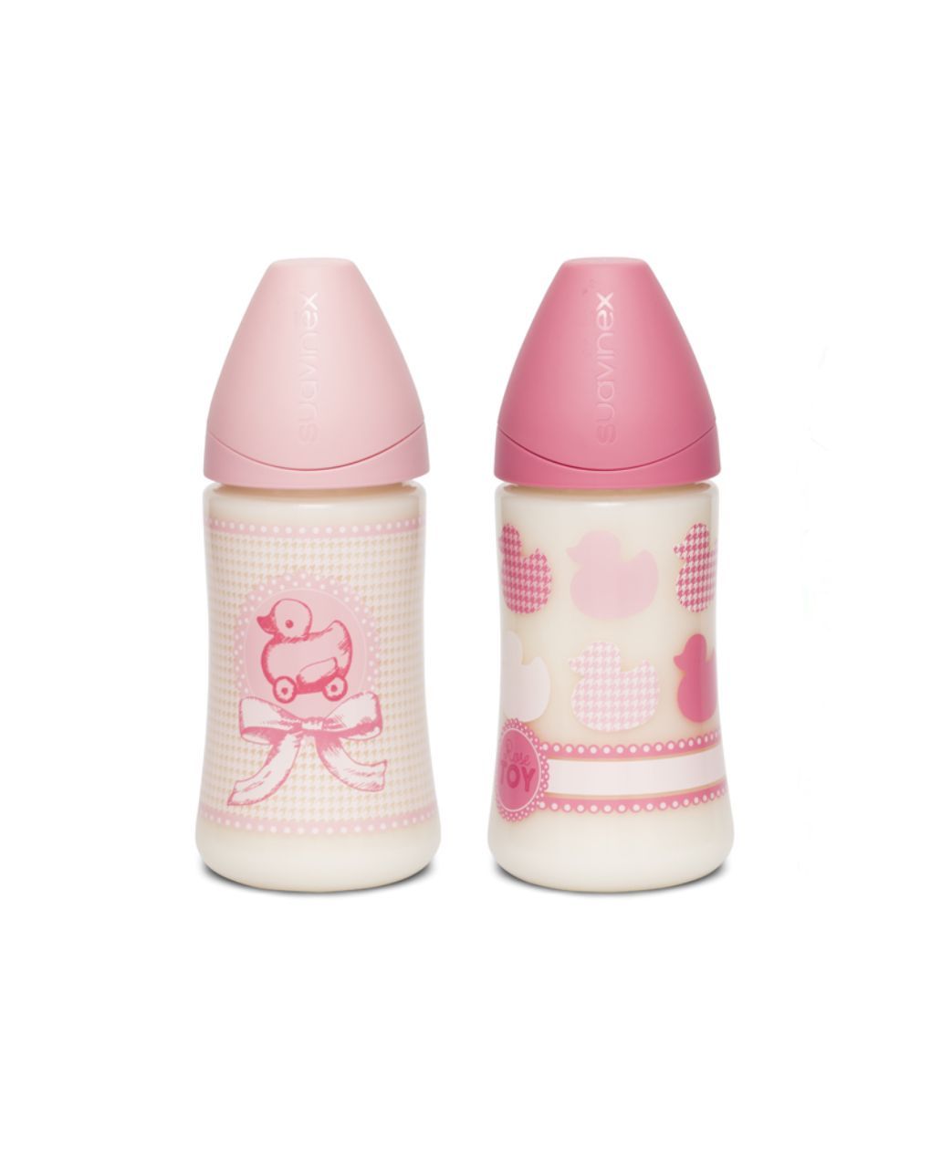 Suavinex - μπιμπερό girls toys pp με ανατομική θηλή σιλικόνης 270ml, ροζ - Suavinex