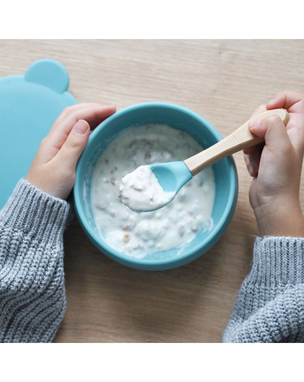 Minikoioi μπολ με καπάκι bowly 450ml blue 0907-101080003 - MinikOiOi