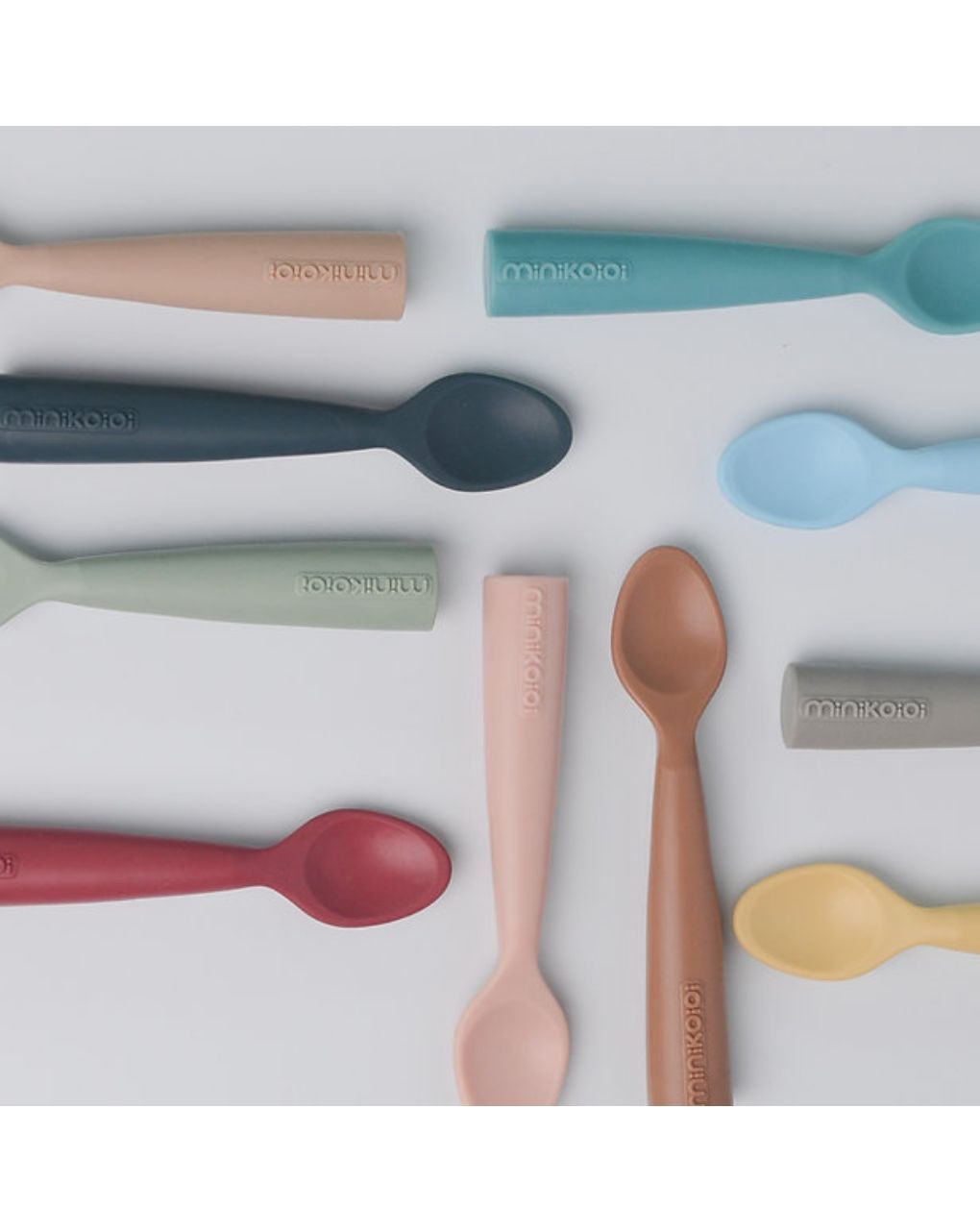 Minikoioi κουτάλι σιλικόνης scooper 6m+ grey 0907-101140004 - MinikOiOi