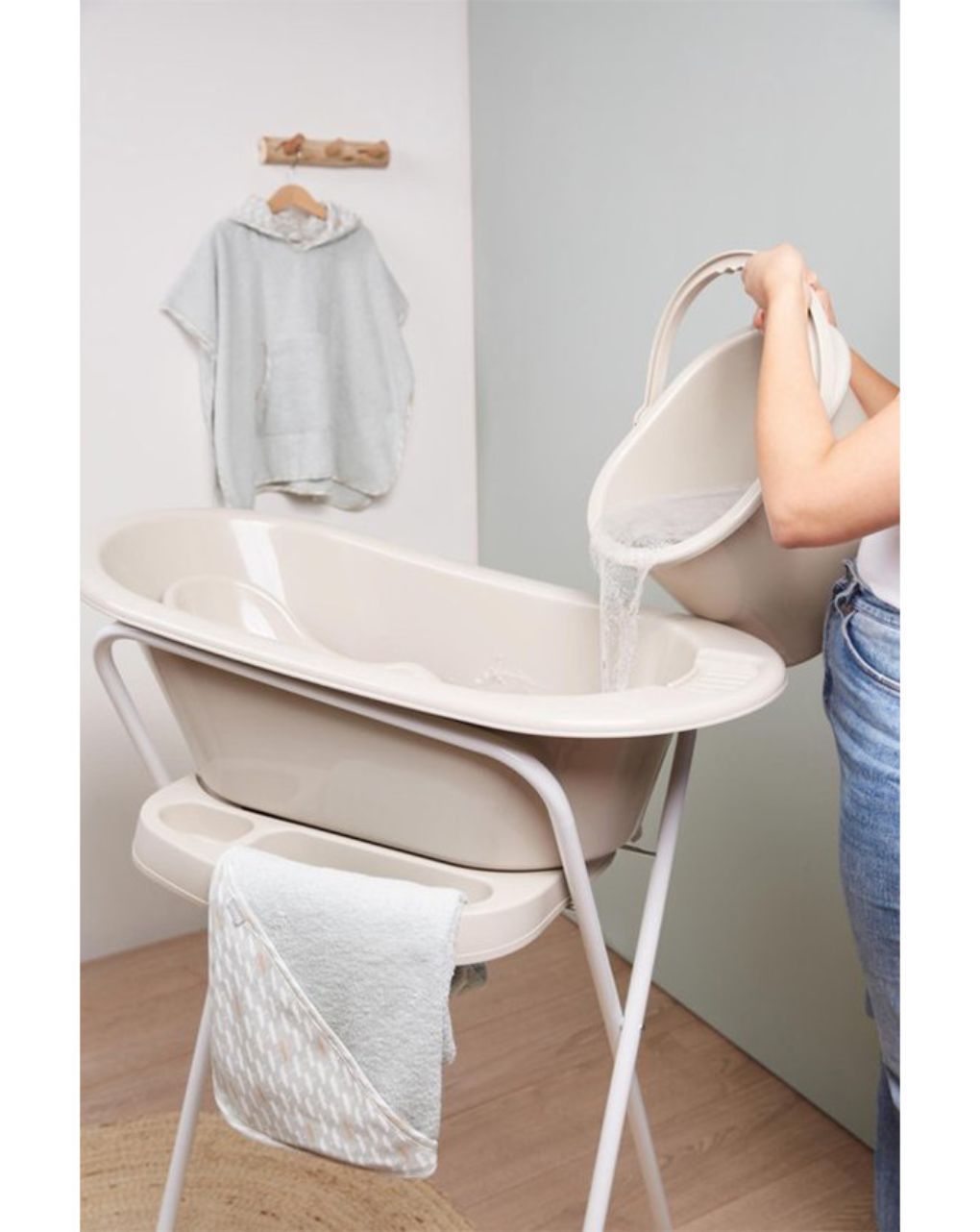 Bebejou βάση μπάνιου μεταλλική click 98cm taupe - Bebejou