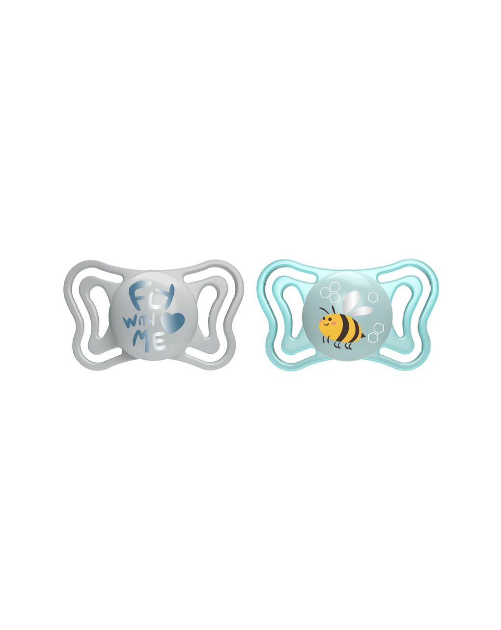 Chicco σετ πιπίλες 2 τμχ physio forma light 2-6m, σιελ - Chicco