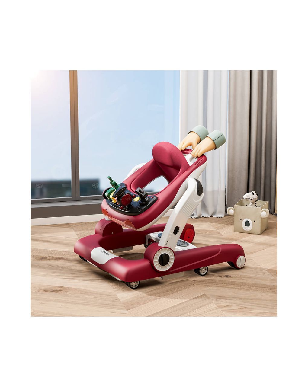 Bebe stars στράτα train 3in1 red, 4239 - Bebe Stars