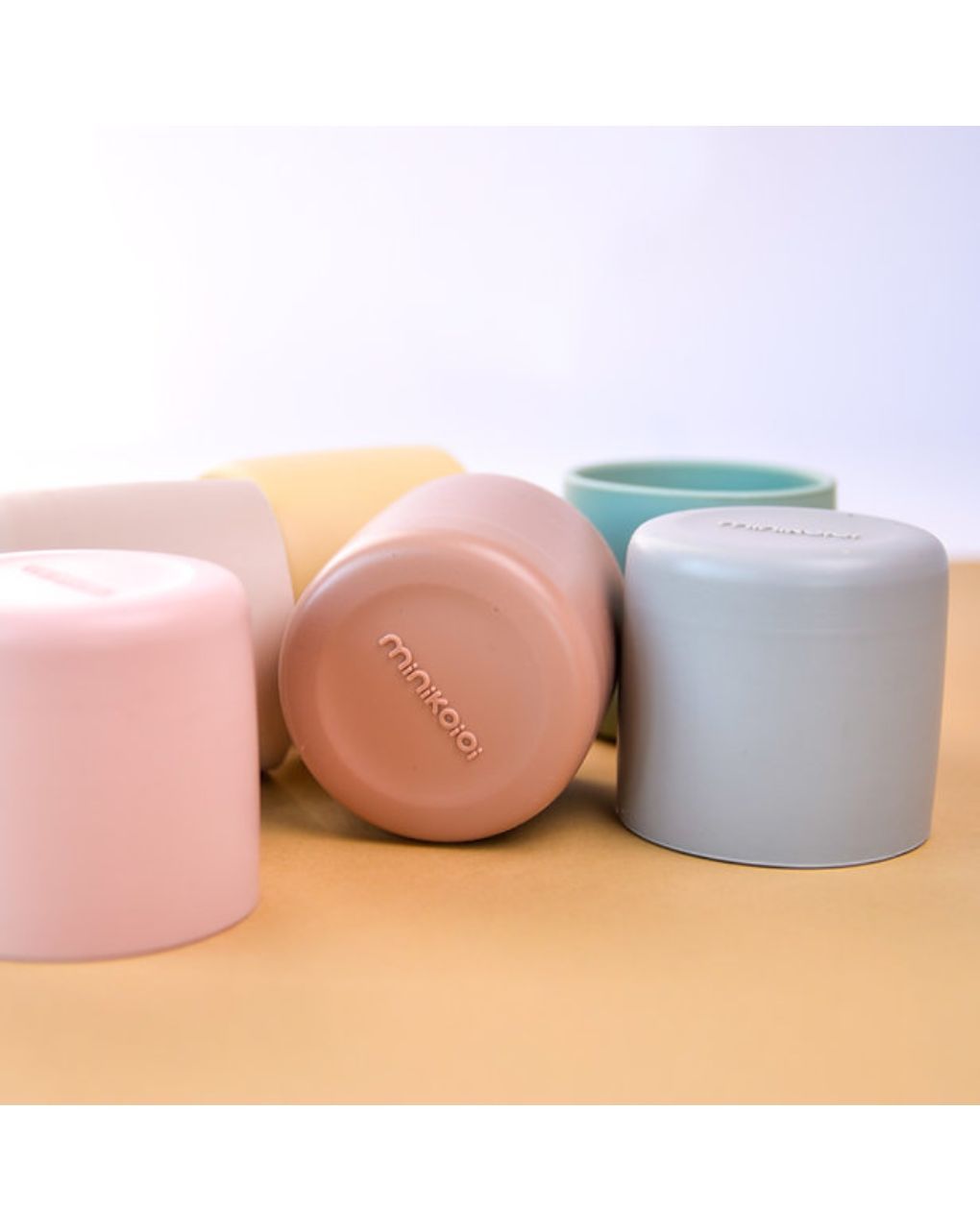 Minikoioi ποτηράκι σιλικόνης minicup 4m+ grey 0907-101100004 - MinikOiOi