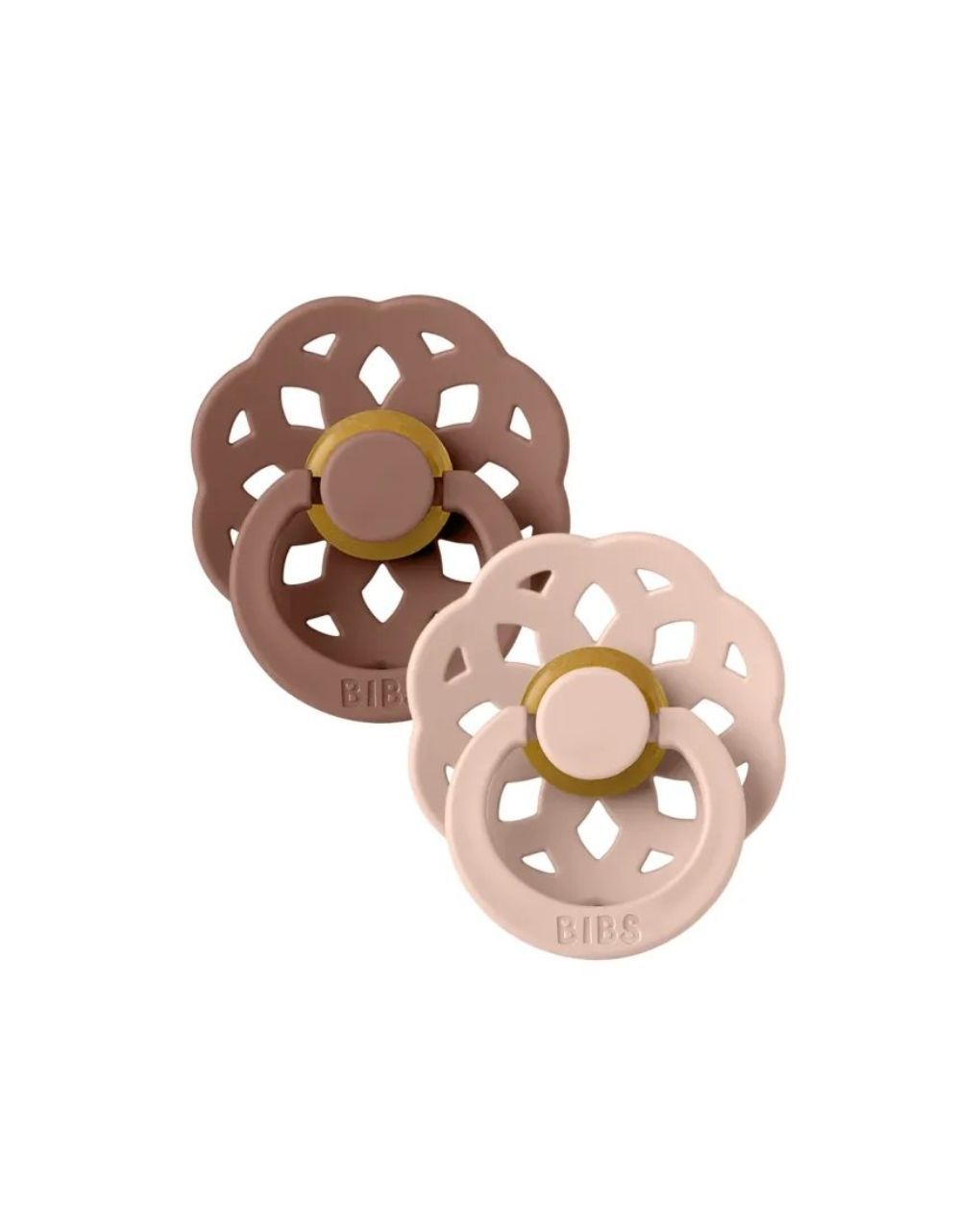 Bibs πιπίλα καουτσούκ 2τμχ boheme woodchuck / blush, 6 μηνών+ - BIBS