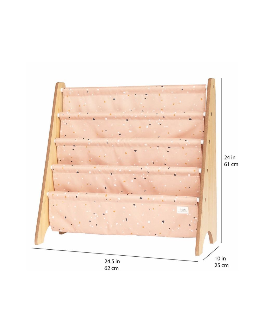 3 sprouts - θήκες για βιβλία από ανακυκλωμένο ύφασμα terrazzo clay - 3 sprouts