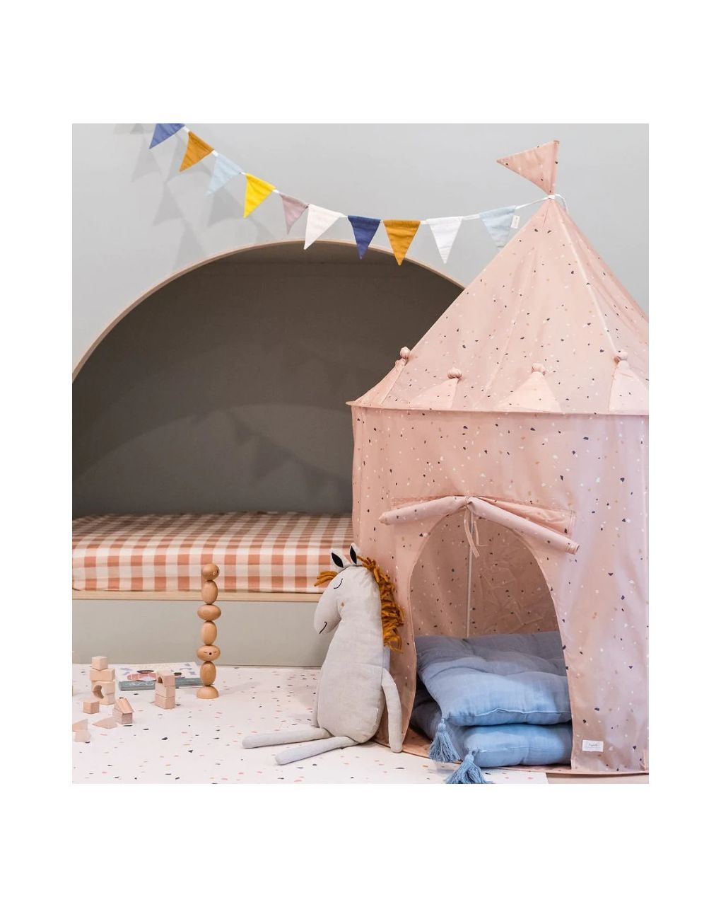 3sprouts παιδική σκηνή recycled κάστρο terrazzo clay - 3 sprouts