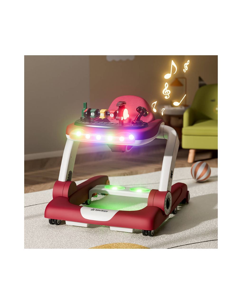 Bebe stars στράτα train 3in1 red, 4239 - Bebe Stars