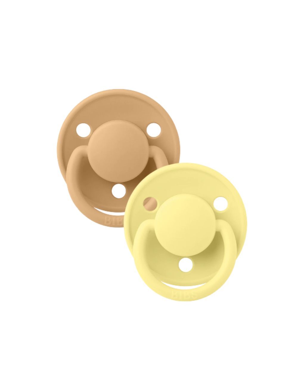 Bibs - πιπίλα σιλικόνης σετ 2τμχ de lux sesert sand-sunshine (0-36m) - BIBS