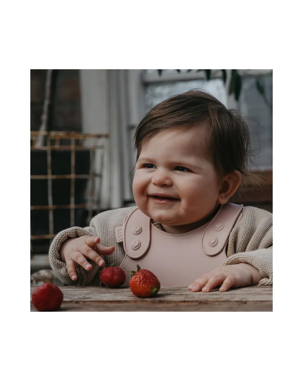 Bibs σαλιάρα overall bib - blush - BIBS