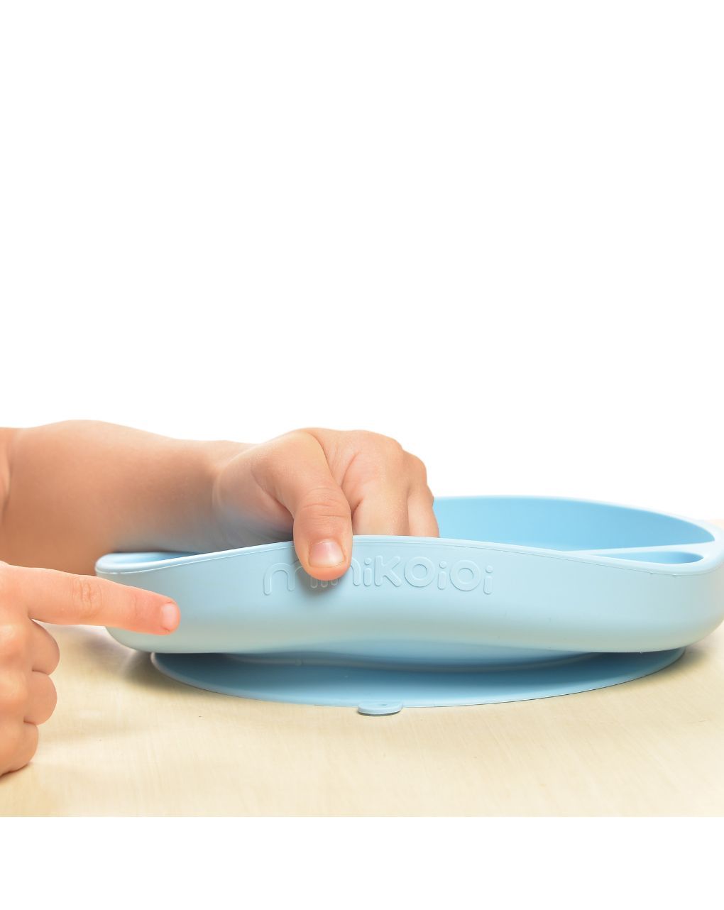 Minikoioi πιάτο με διαχωριστικά portions 6m+ blue 0907-101050003 - MinikOiOi