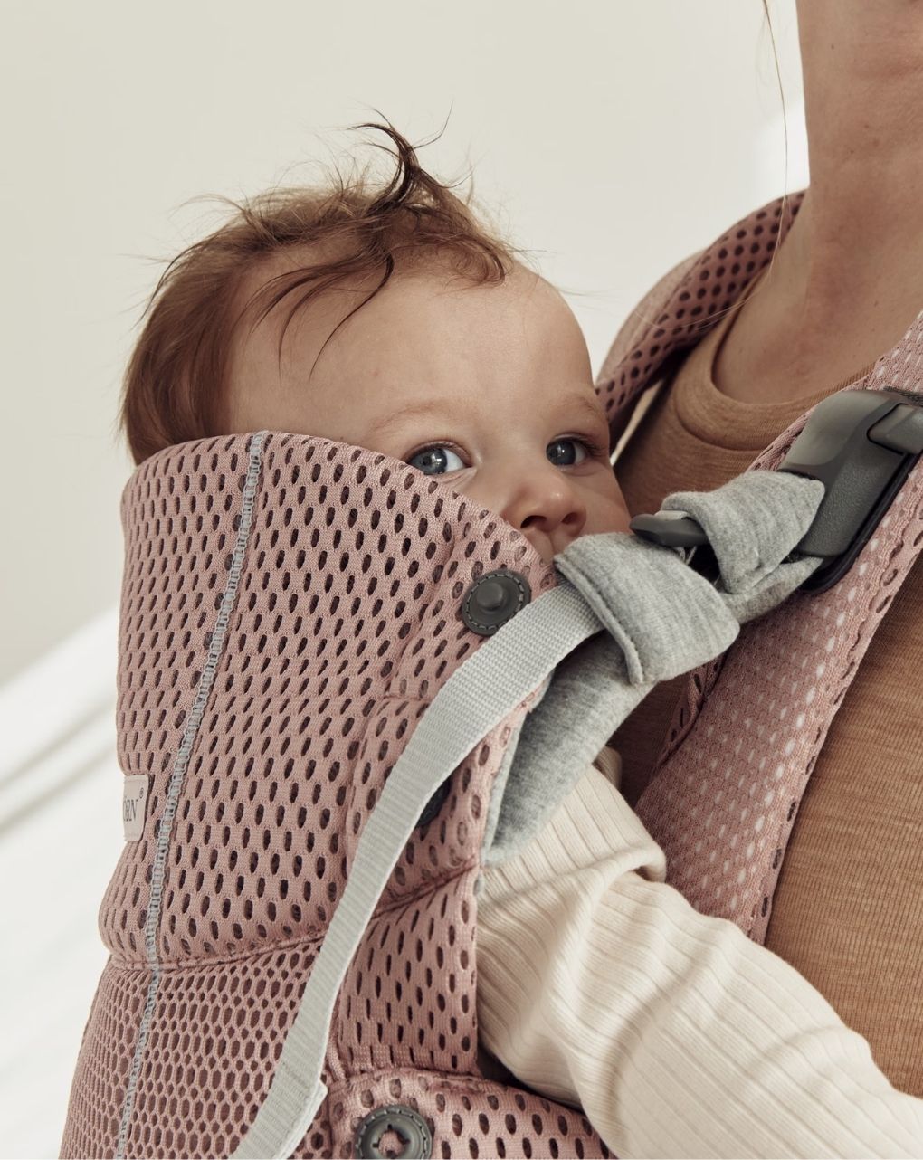 Babybjörn μάρσιπος harmony 3d mesh dusty pink 088003 - Baby Bjorn