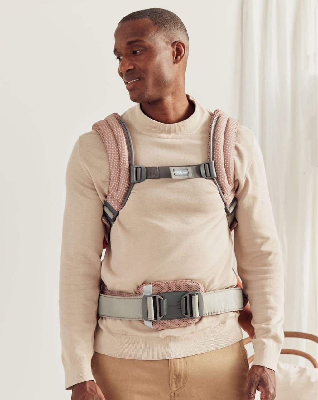 Babybjörn μάρσιπος harmony 3d mesh dusty pink 088003 - Baby Bjorn