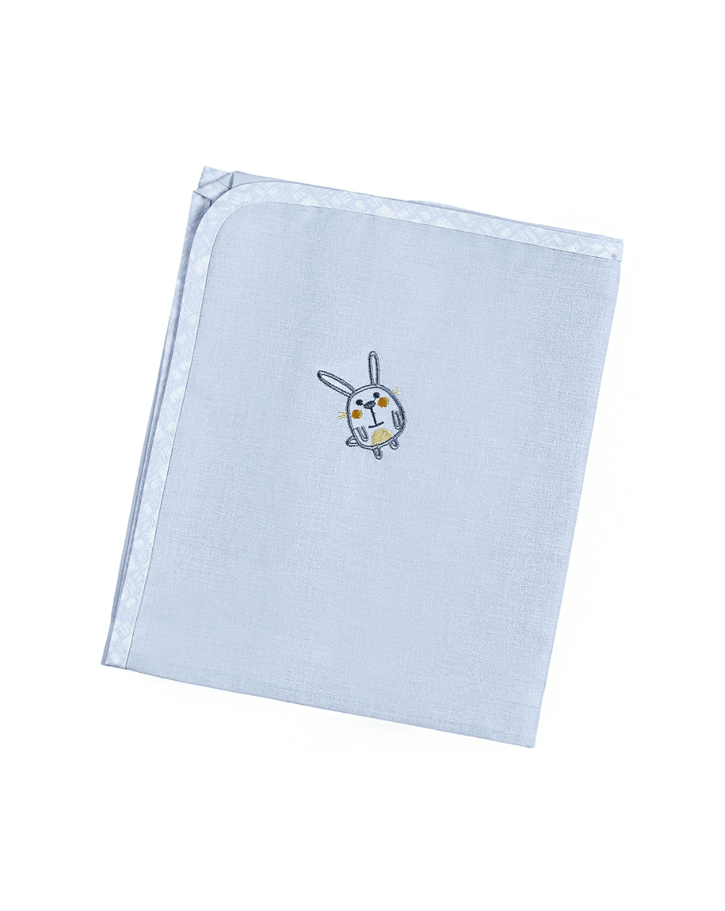 ο κόσμος του μωρού πάνα σεντονόπανου 90x90 cm elephant σιέλ 30222