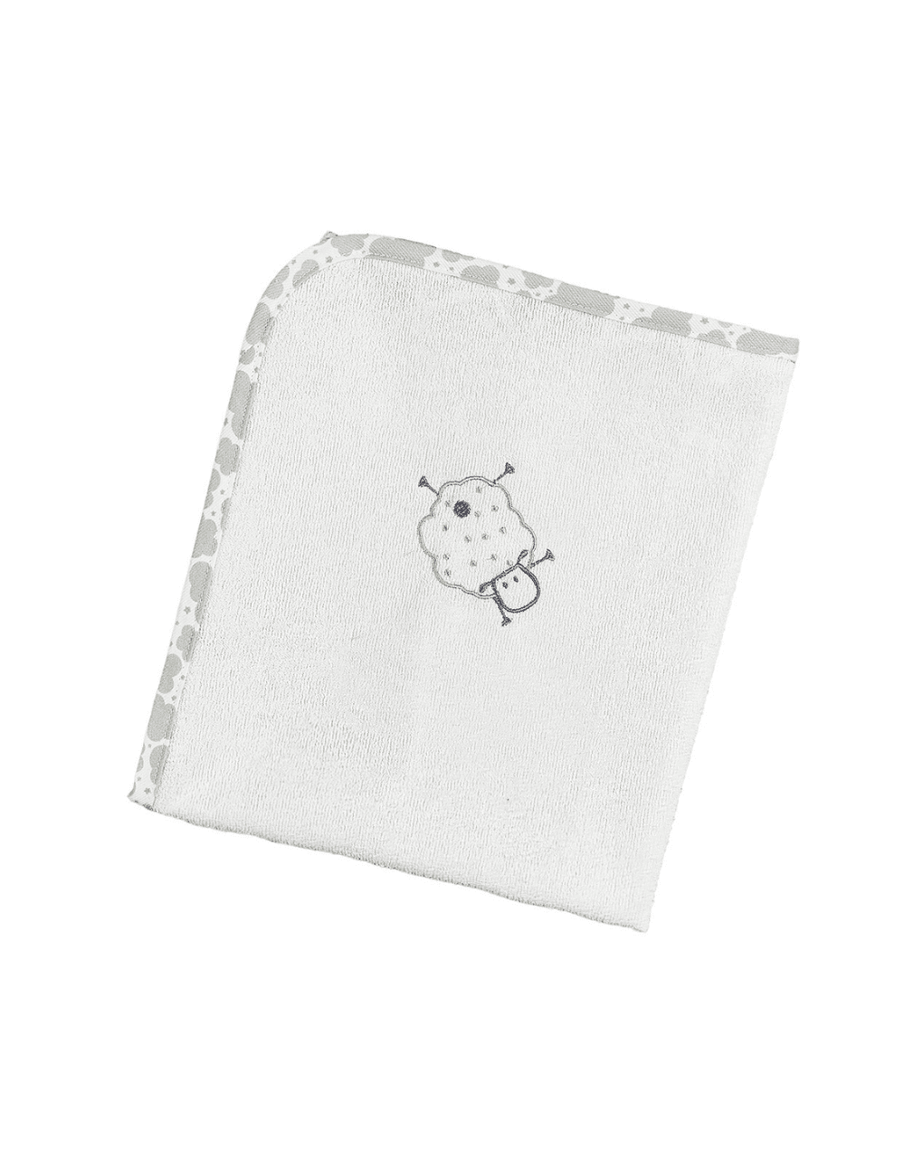 ο κόσμος του μωρού σελτεδάκι 60x80 cm πλαστικοποιημένης πετσέτας sheep γκρι 11293