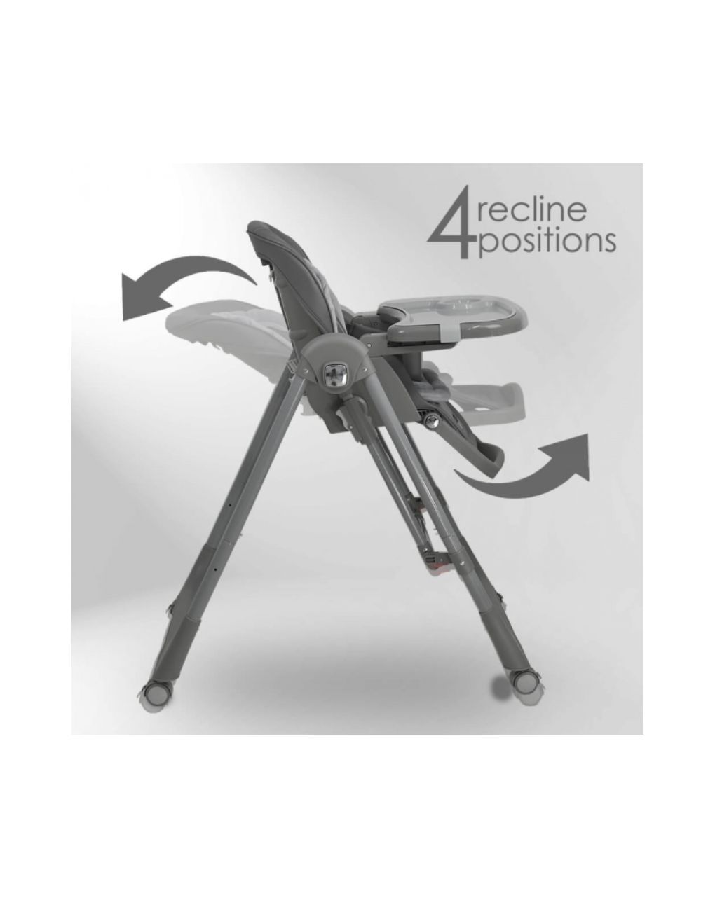 Bebe stars καρέκλα φαγητού-κούνια nuovo 2σε1 grey 6m+ 867-186 - Bebe Stars