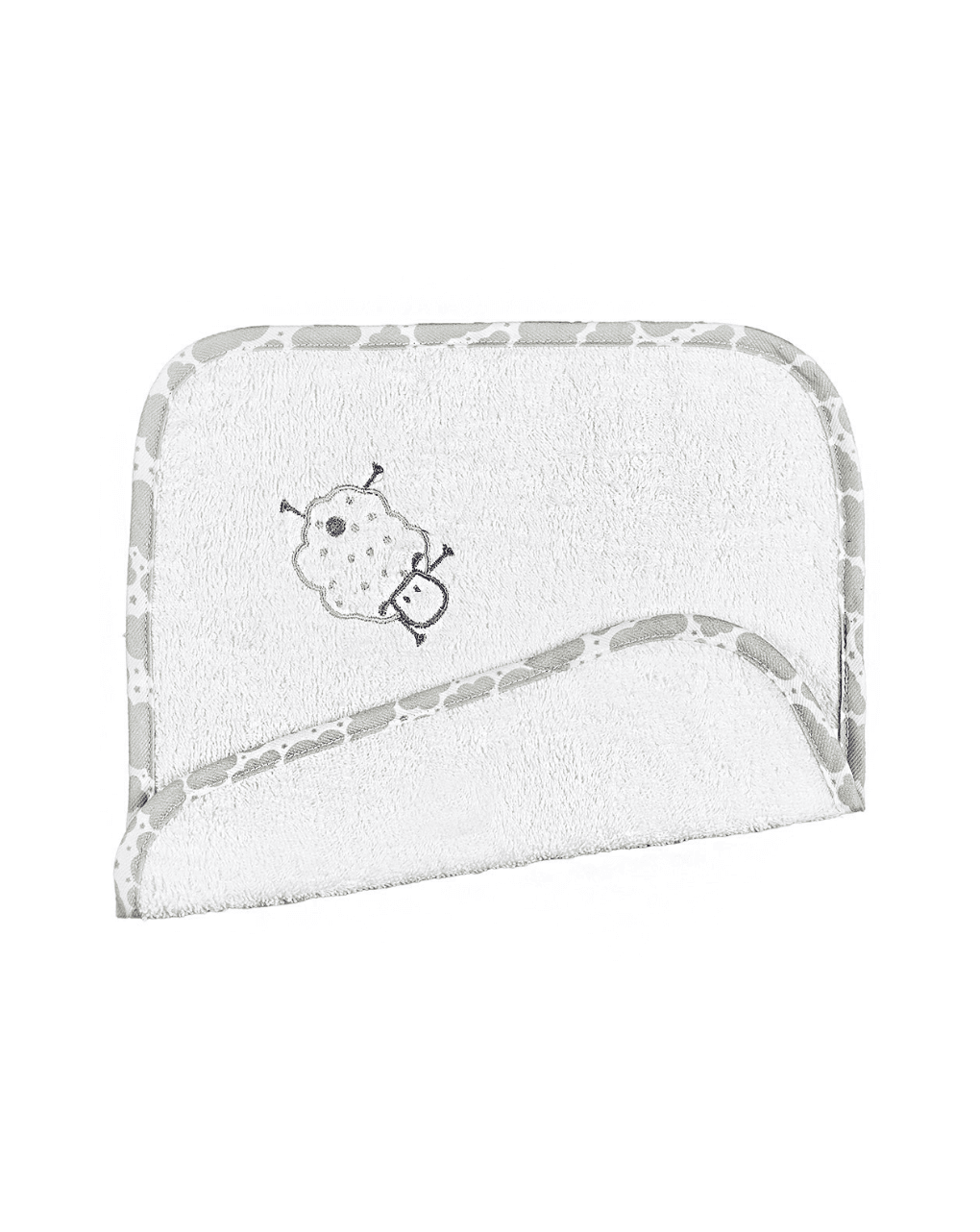 ο κόσμος του μωρού λαβέτα 30x30 cm sheep γκρι 16193