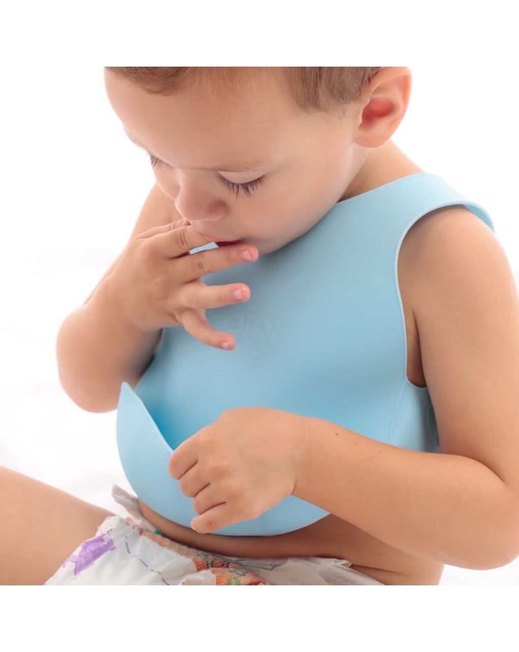 Minikoioi ελαστική σαλιάρα σιλικόνης blue 0202-101020004 - MinikOiOi