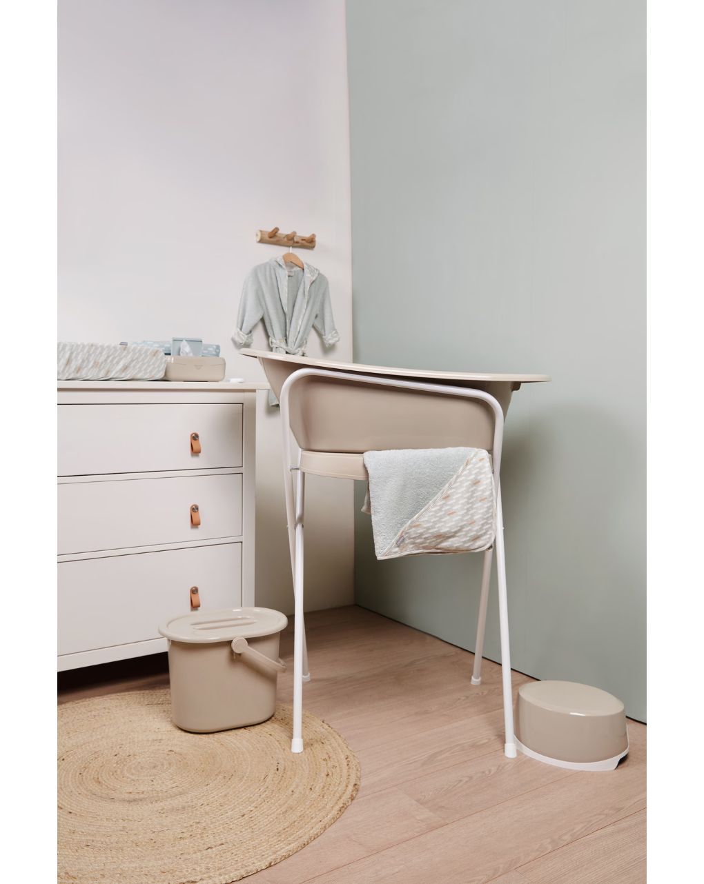 Bebejou βάση μπάνιου μεταλλική click 98cm taupe - Bebejou