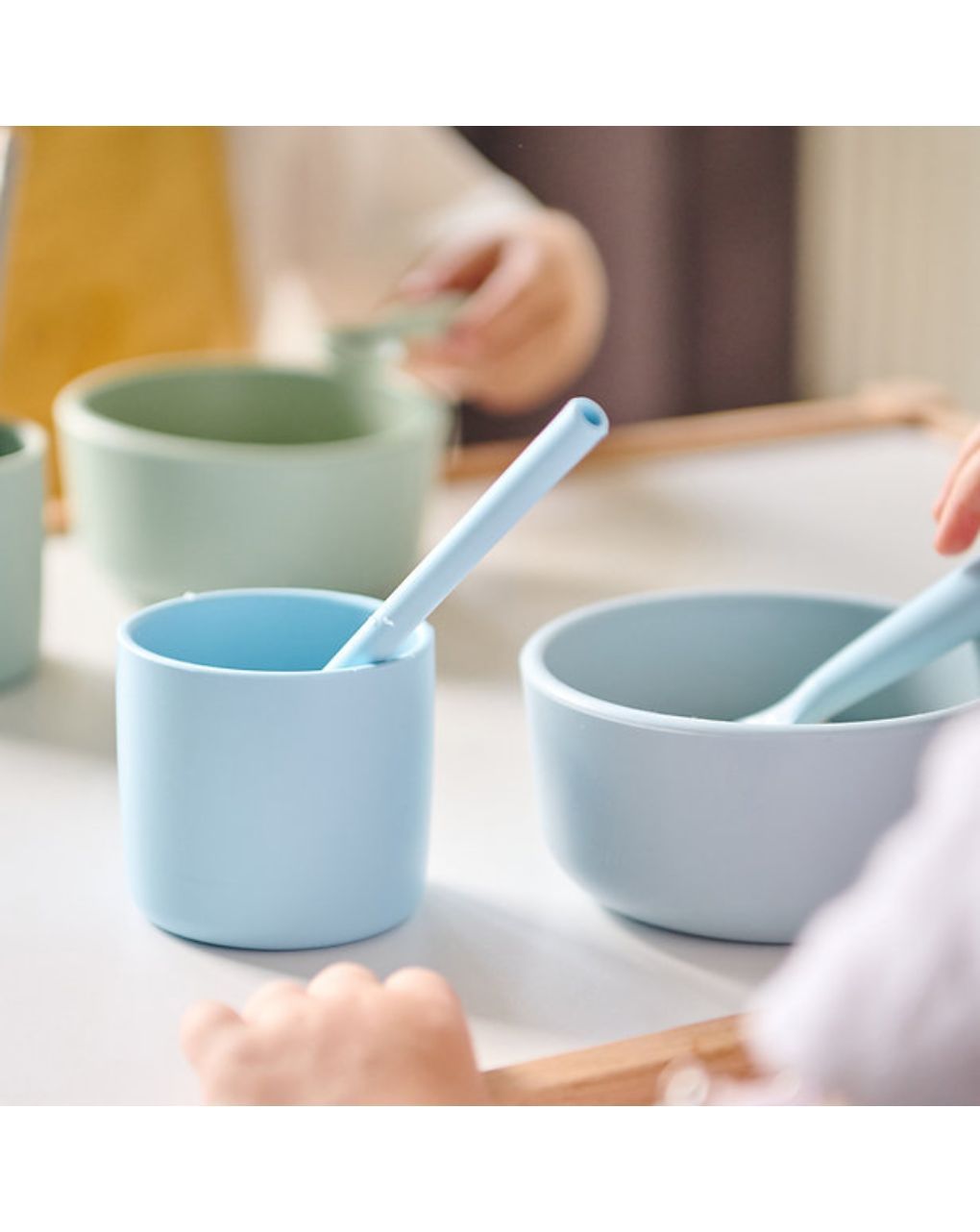 Minikoioi basic μπολ σιλικόνης mineral blue 0907-101080103 - MinikOiOi