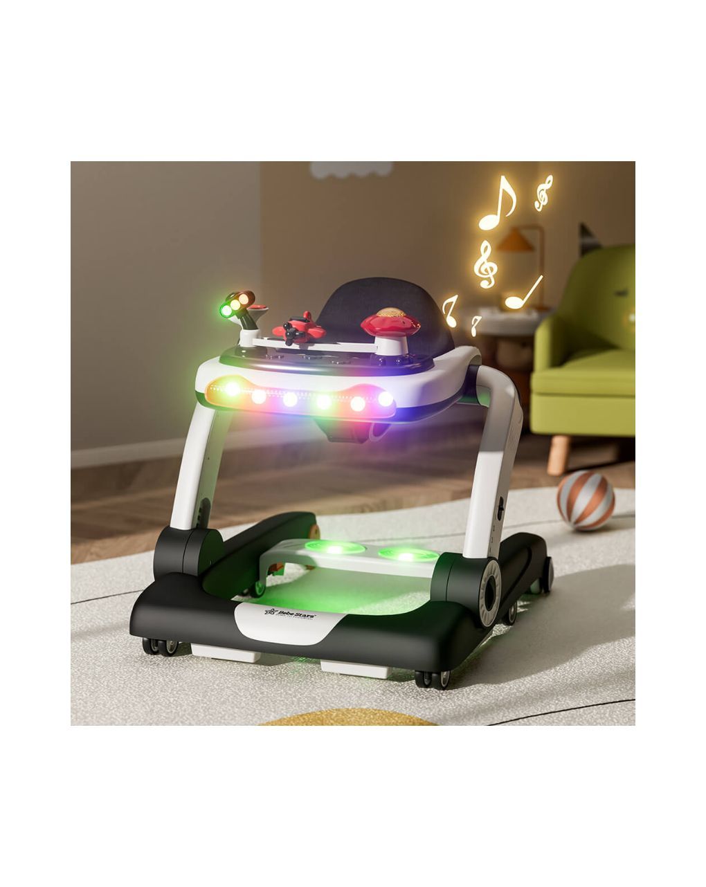 Bebe stars στράτα airplane 3in1 black, 4237 - Bebe Stars