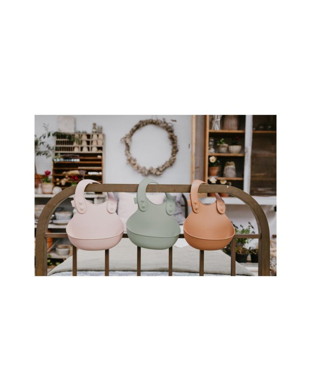 Bibs σαλιάρα overall bib - sage - BIBS