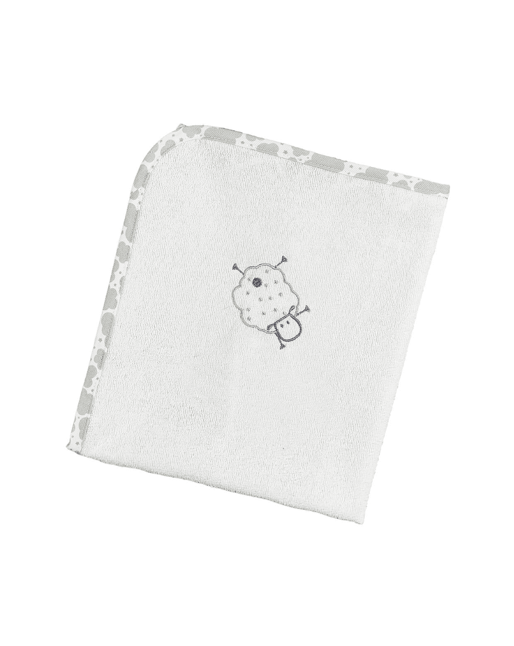 ο κόσμος του μωρού σελτεδάκι 40x60 cm πλαστικοποιημένης πετσέτας sheep γκρι 11193