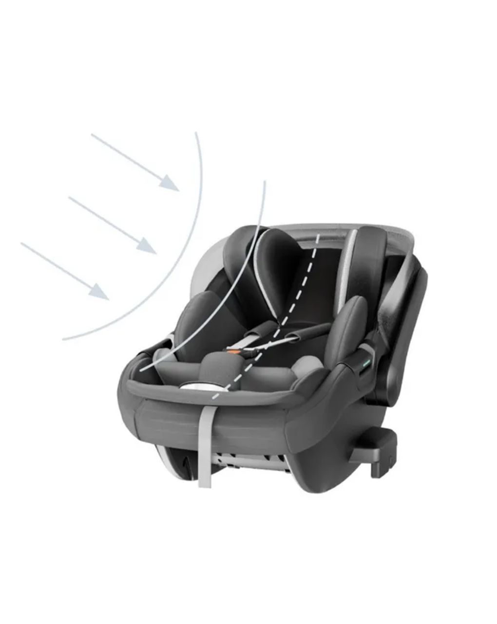 Inglesina κάθισμα αυτοκινήτου darwin infant recline i-size (45-75cm) aptica xt magnet grey av72r0mgg - Inglesina